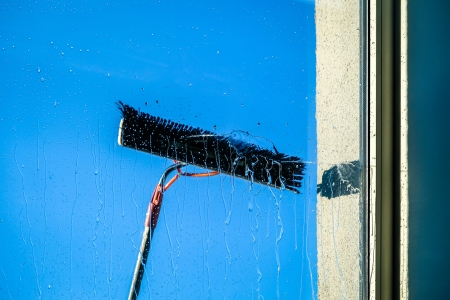 Exterior window cleaning